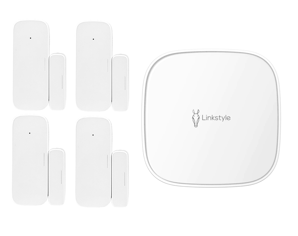 LINKSTYLE Door & Window Sensor Plus Wireless Security Hub Bundle